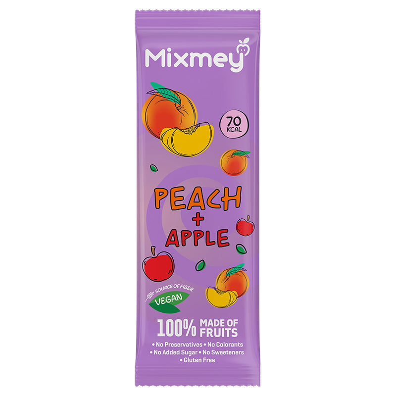 Mixmey Apple and Peach Fruit Bar