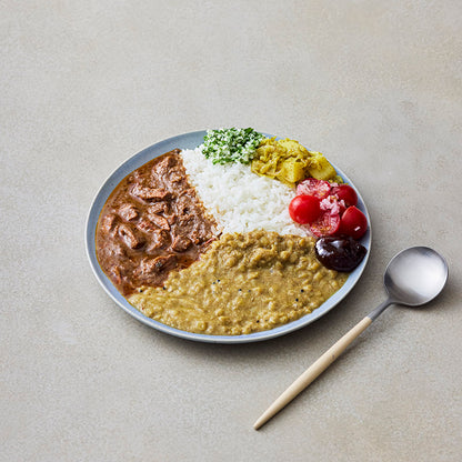 Jackfruit Curry (medium spicy) × Dal Curry (medium spicy)