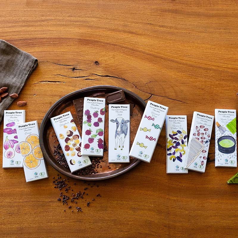 (ピープルツリー）有機レーズン＆カシューナッツチョコレート